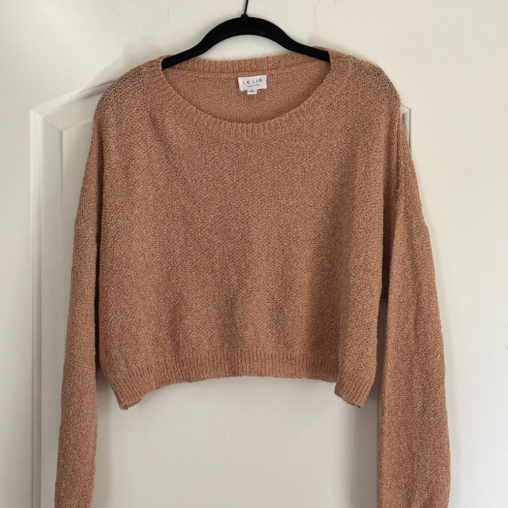 Le Lis Women's Cropped Sweater-Size S